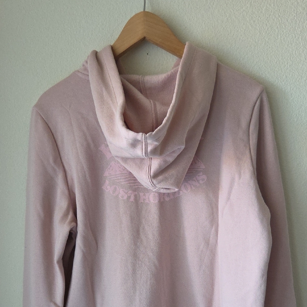 Hurley Light Pink Lost Horizon Graphic Hoodie Sz L NWT Soft Cotton Blend Comfy - Picture 8 of 13